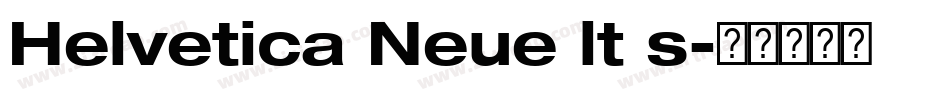 Helvetica Neue lt s字体转换